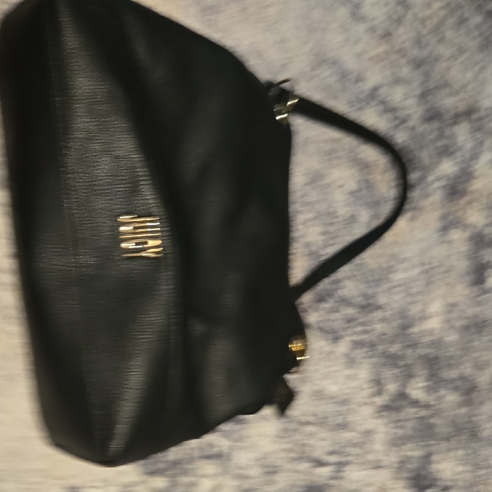 Juicy Couture Black and Gold Shoulder Bag with Structured Design